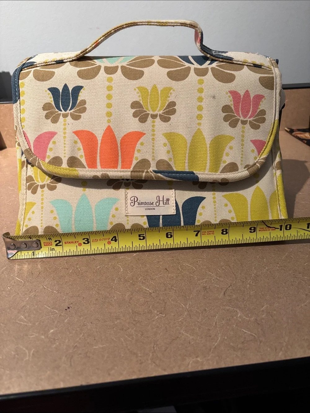 Primrose Hill Floral Travel Cosmetic Bag - Multicolor Tulip Print